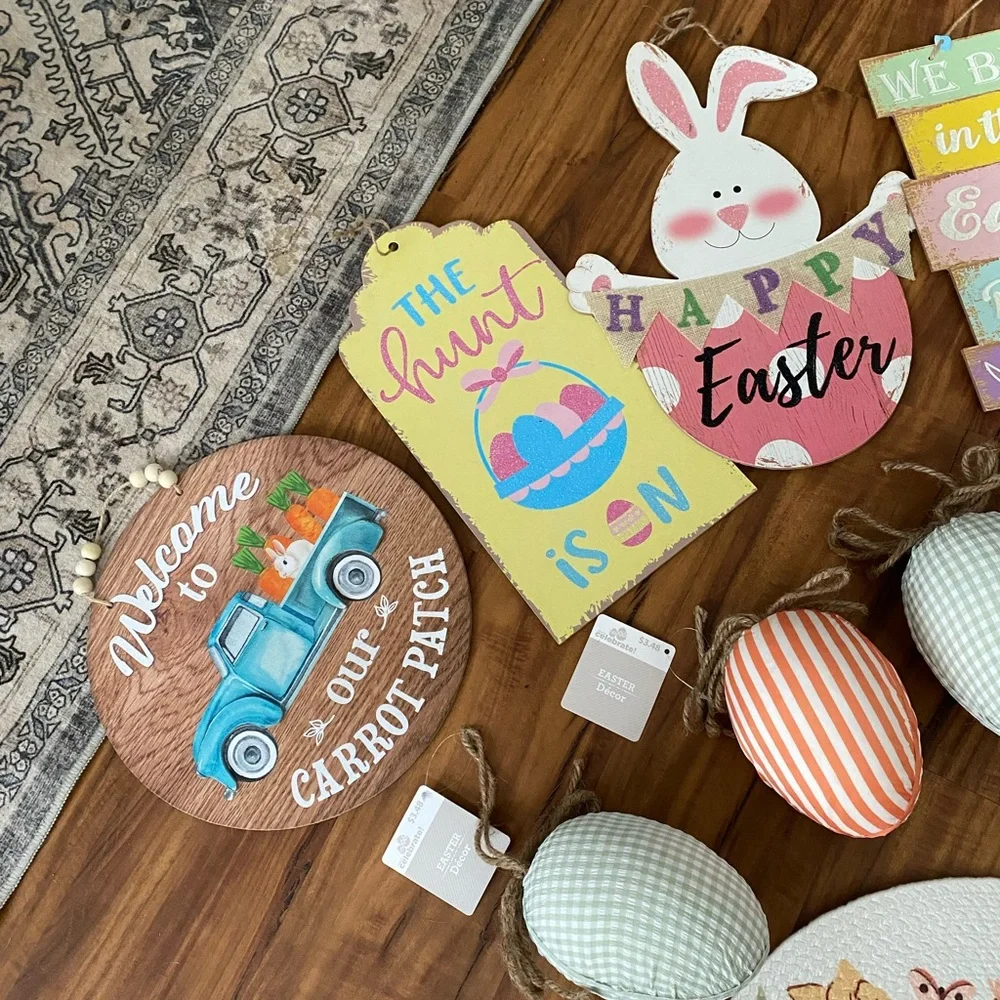 Lots of Easter and Spring Decor Set - Multicolor